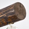 Canedo Hanglamp Hout donker, Zwart, 6-lichts