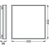 LEDVANCE Decorative Plafondpaneel Zwart, 1-licht