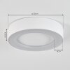 Paleroo Buitenshuis plafond verlichting LED Wit, 1-licht