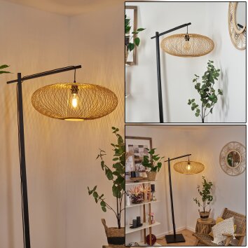 Brooker Staande lamp Zwart, 1-licht