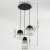 Mechaico Hanglamp Zwart, 3-lichts