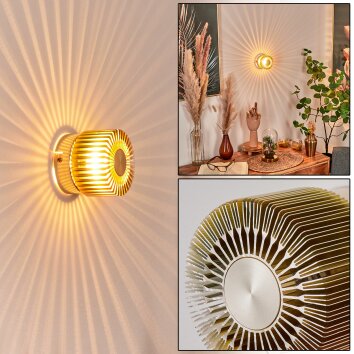 Cantoni Muurlamp Goud, 1-licht