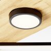 Brilliant Woodbridge Plafondlamp LED Bruin, Zwart, 1-licht