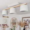 Combarbala Plafondlamp Grijs, Hout licht, 3-lichts