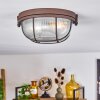 Chaquire Plafondlamp Bruin, Roest, 1-licht