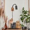 Javel Muurlamp Antraciet, houtlook, 1-licht