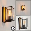 Fortunies Buiten muurverlichting Hout licht, houtlook, Zwart, 1-licht