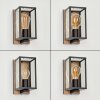 Fortunies Buiten muurverlichting Hout licht, houtlook, Zwart, 1-licht