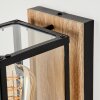 Fortunies Buiten muurverlichting Hout licht, houtlook, Zwart, 1-licht