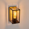 Fortunies Buiten muurverlichting Hout licht, houtlook, Zwart, 1-licht