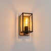 Fortunies Buiten muurverlichting Hout licht, houtlook, Zwart, 1-licht