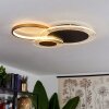 Ipinco Plafondlamp LED Goud, Zwart, Transparant, Helder, 1-licht, Afstandsbediening