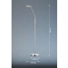 FHL easy Luna Staande lamp LED Nikkel mat, 1-licht