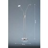 FHL easy Luna Staande lamp LED Nikkel mat, 2-lichts