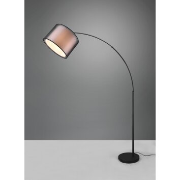 Trio Burton Staande lamp Zwart, 1-licht