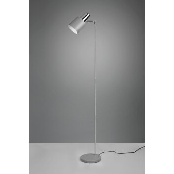 Reality Adam Staande lamp Chroom, Grijs, 1-licht