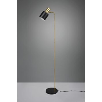 Reality Adam Staande lamp Goud, Zwart, 1-licht