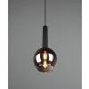 Trio Clayton Hanglamp Zwart, 1-licht