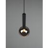 Trio Clayton Hanglamp Zwart, 1-licht