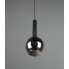 Trio Clayton Hanglamp Zwart, 1-licht