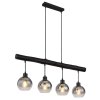 Globo MOITAS Hanger Zwart, 4-lichts