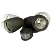 Lutec SHRIMP Buiten muurverlichting LED Zwart, 2-lichts, Bewegingsmelder