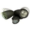 Lutec SHRIMP Buiten muurverlichting LED Zwart, 2-lichts, Bewegingsmelder