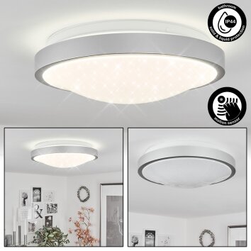 Subles Plafondlamp LED Zilver, Wit, 1-licht, Bewegingsmelder