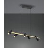 Trio Marley Hanglamp Zwart-Goud, 6-lichts