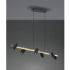 Trio Marley Hanglamp Zwart-Goud, 6-lichts