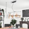 Chehalis Hanglamp LED Messing, Zwart, 9-lichts