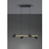 Trio Marley Hanglamp Zwart-Goud, 4-lichts