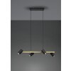 Trio Marley Hanglamp Zwart-Goud, 4-lichts