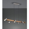 Trio Marley Hanglamp Natuurlijke kleuren, Nikkel mat, 6-lichts