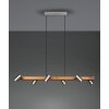 Trio Marley Hanglamp Natuurlijke kleuren, Nikkel mat, 6-lichts