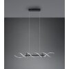 Trio Sequence Hanglamp LED Aluminium, Zwart, 1-licht