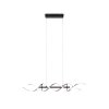 Trio Sequence Hanglamp LED Aluminium, Zwart, 1-licht