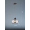 Fischer & Honsel Dima Hanglamp Zwart, 1-licht