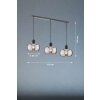 Fischer & Honsel Dima Hanglamp Zwart, 3-lichts