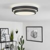 Subles Plafondlamp LED Zwart, Wit, 1-licht, Bewegingsmelder