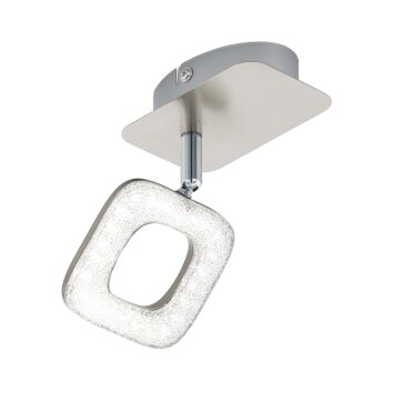 Eglo LITAGO CRYSTAL Spot LED Kristaloptiek, Nikkel mat, 1-licht