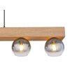 Globo MOITAS Hanger houtlook, Zwart, 5-lichts