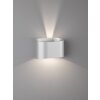 Fischer & Honsel Wall Muurlamp LED Zilver, 2-lichts