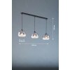 Fischer & Honsel Amos Hanglamp Zwart, 3-lichts