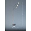 Fischer & Honsel Dent Staande lamp LED Zwart, 3-lichts