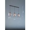 Fischer & Honsel Nayla Hanglamp Zwart, 3-lichts