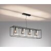 Fischer & Honsel Samu Hanglamp Zwart, 4-lichts