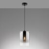 Fischer & Honsel Samu Hanglamp Zwart, 1-licht