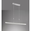 Fischer & Honsel Vito Hanglamp LED Nikkel mat, 1-licht