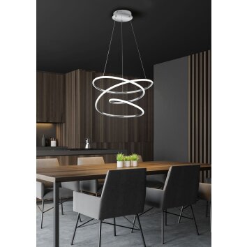 Reality Bologna Hanglamp LED Chroom, 1-licht